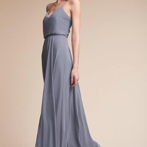 BHLDN Jenny Yoo inesse grey size 4.
